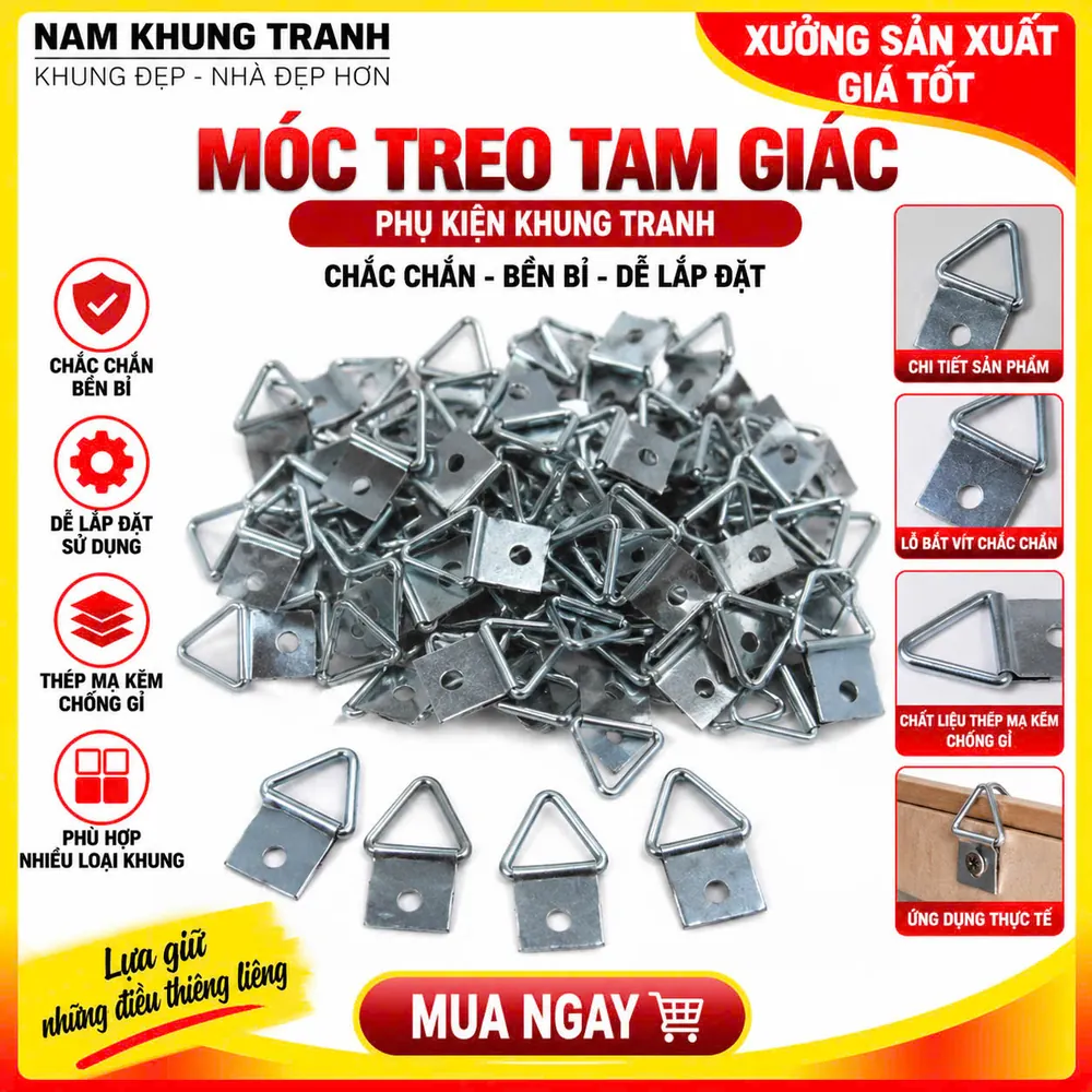 Móc treo tam giác - Nam Khung Tranh